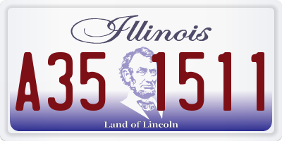 IL license plate A351511