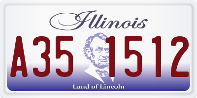 IL license plate A351512