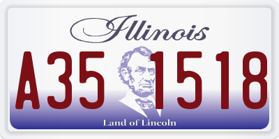 IL license plate A351518