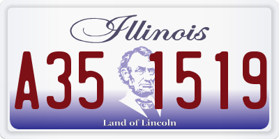IL license plate A351519
