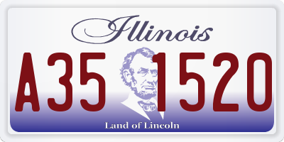 IL license plate A351520