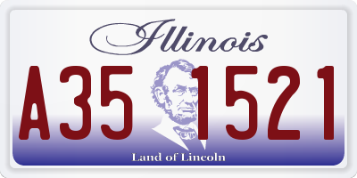 IL license plate A351521