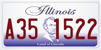 IL license plate A351522