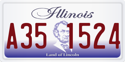 IL license plate A351524