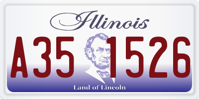 IL license plate A351526