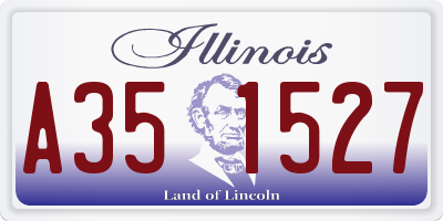 IL license plate A351527