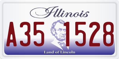 IL license plate A351528