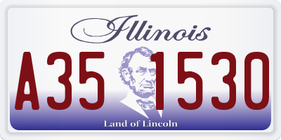 IL license plate A351530