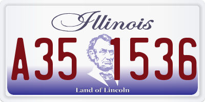 IL license plate A351536