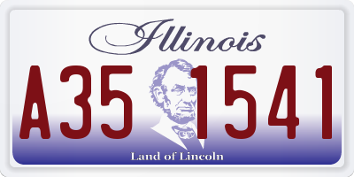 IL license plate A351541