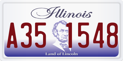 IL license plate A351548
