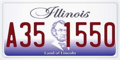 IL license plate A351550