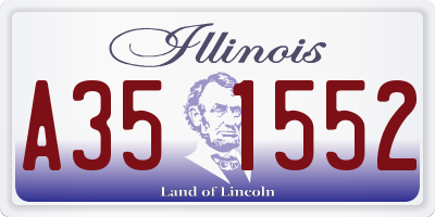 IL license plate A351552