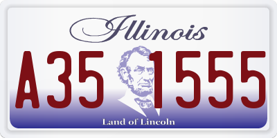 IL license plate A351555