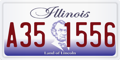 IL license plate A351556