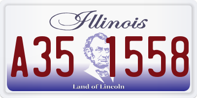 IL license plate A351558