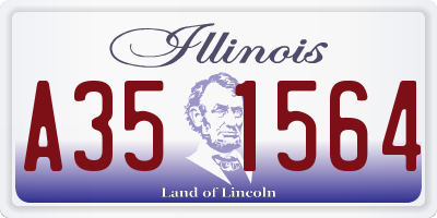 IL license plate A351564