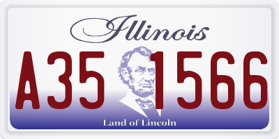 IL license plate A351566