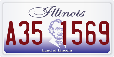 IL license plate A351569
