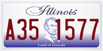 IL license plate A351577