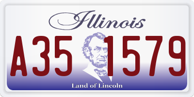 IL license plate A351579