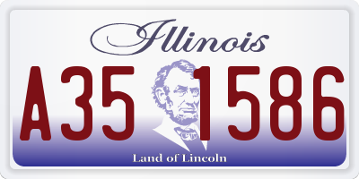 IL license plate A351586