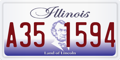 IL license plate A351594