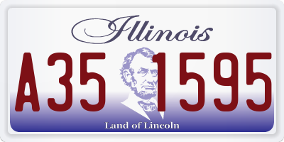 IL license plate A351595