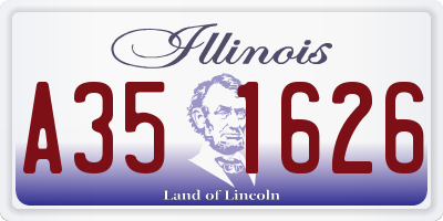 IL license plate A351626
