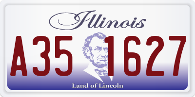 IL license plate A351627