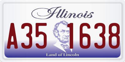 IL license plate A351638