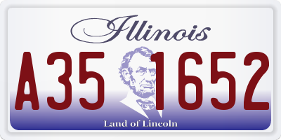 IL license plate A351652