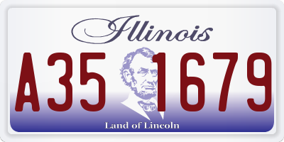 IL license plate A351679