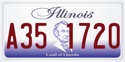 IL license plate A351720