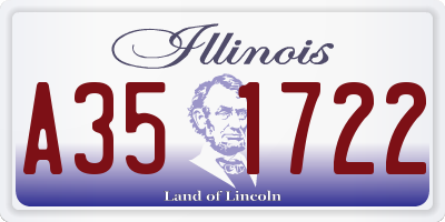 IL license plate A351722