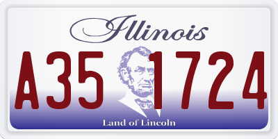 IL license plate A351724
