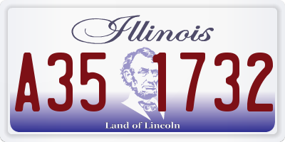 IL license plate A351732
