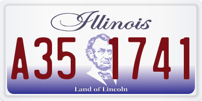IL license plate A351741