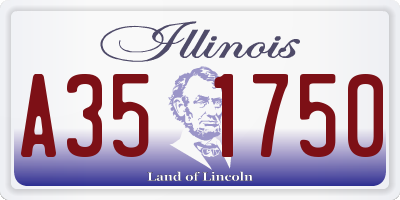 IL license plate A351750