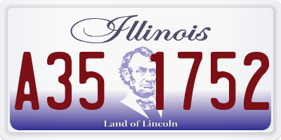 IL license plate A351752