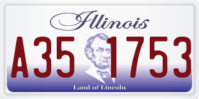 IL license plate A351753