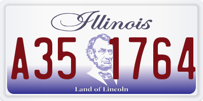 IL license plate A351764