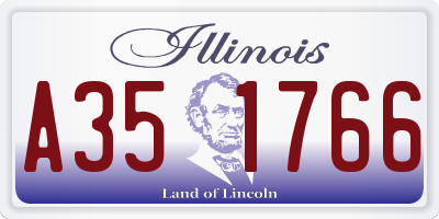 IL license plate A351766