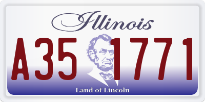 IL license plate A351771
