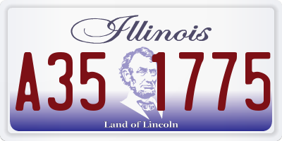 IL license plate A351775