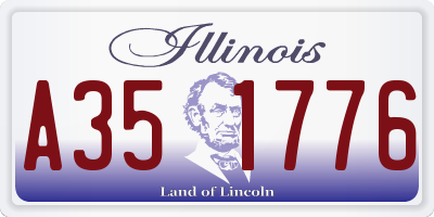 IL license plate A351776