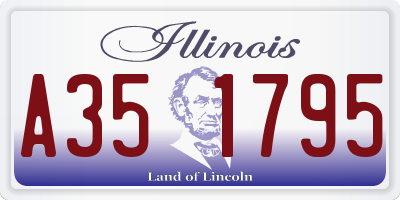 IL license plate A351795