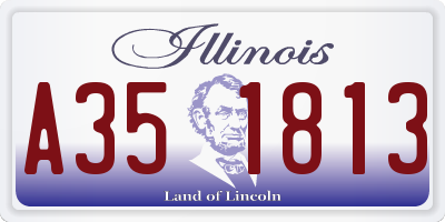 IL license plate A351813