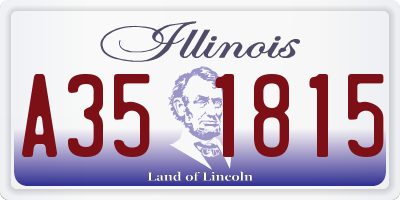 IL license plate A351815