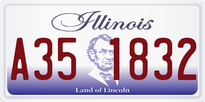IL license plate A351832